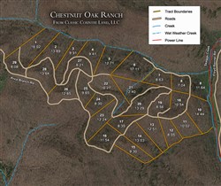 tract layout map for Chestnut Oak Ridge Tract 18, 10.54 acres for sale in Rockcastle County, Kentucky