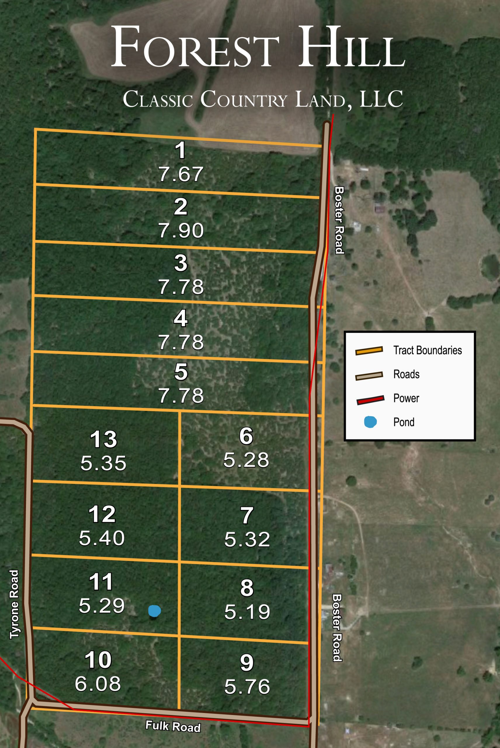 Plat map for Forest Hill in Texas County, Missouri