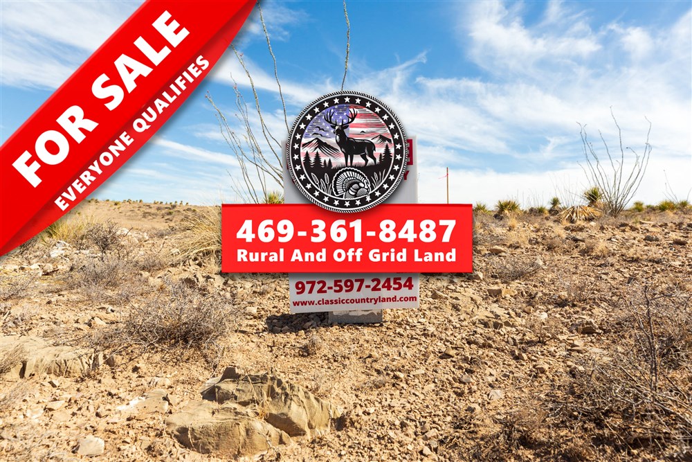 80.08 acre rural land tract for sale at Sunrise Ranches Phase III Tract 129 in Hudspeth County, Texas