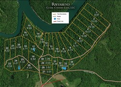 tract layout map for Riverbend Tract 29, 3.03 acres for sale in Wayne County, Kentucky