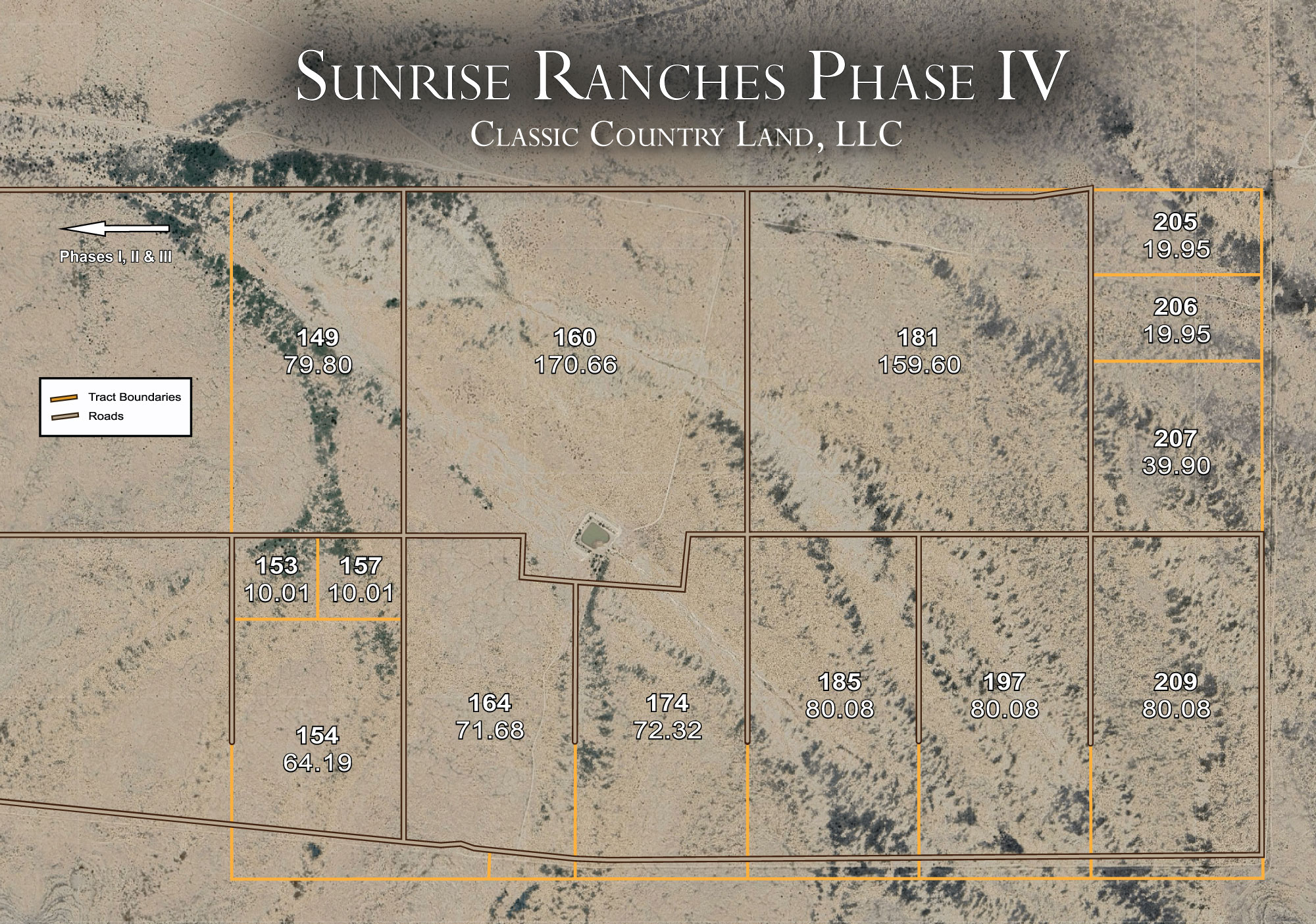 Plat map for Sunrise Ranches Phase IV in Hudspeth County, Texas